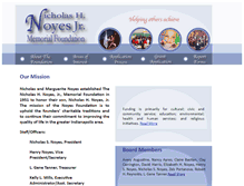 Tablet Screenshot of noyesfoundation.org